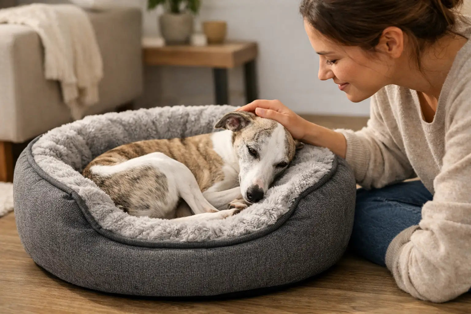 A Whippet Nesting Bed Example That Fits Well