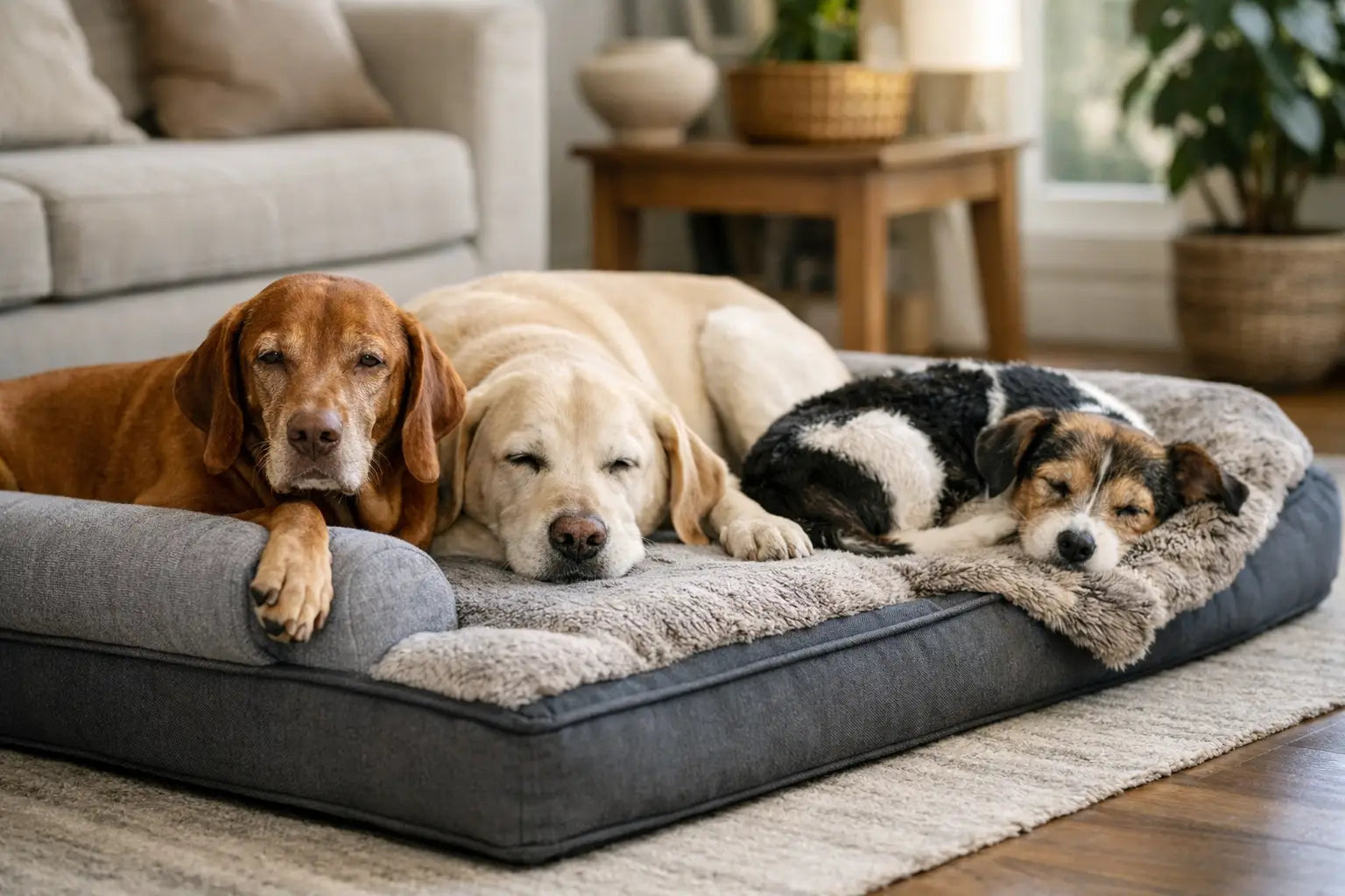 Senior Dog Bedding Improvement Example