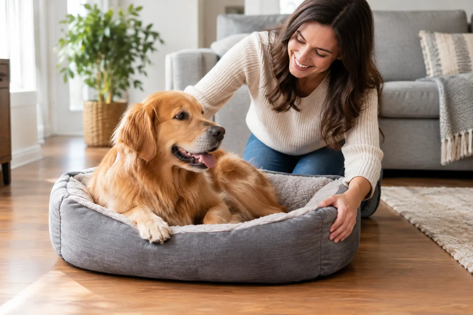 How to Stop Dog Bed Sliding on Hard Floors