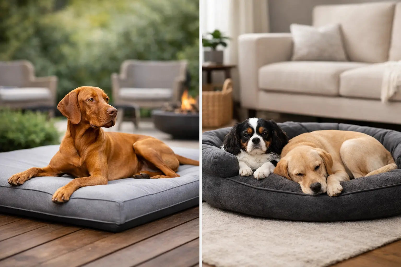 Dog Lounger Versus Bolster Bed