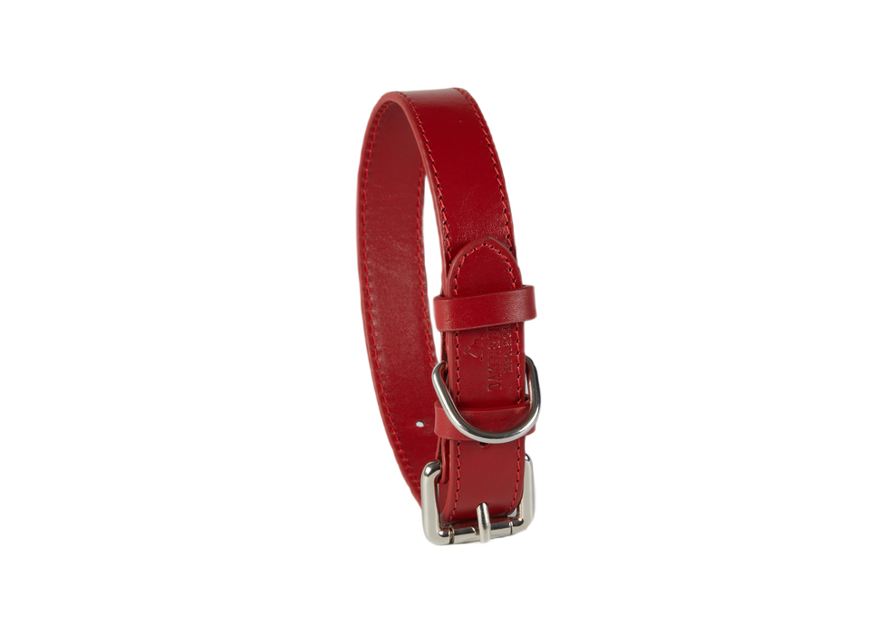 Eco Friendly Leather Dog Collar, Rose