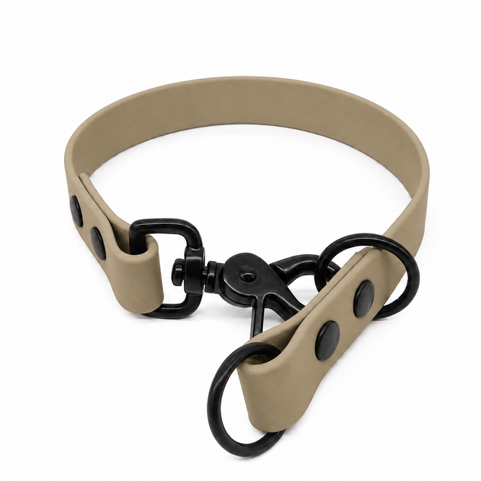 Beige Waterproof Biothane Slip Dog Collar