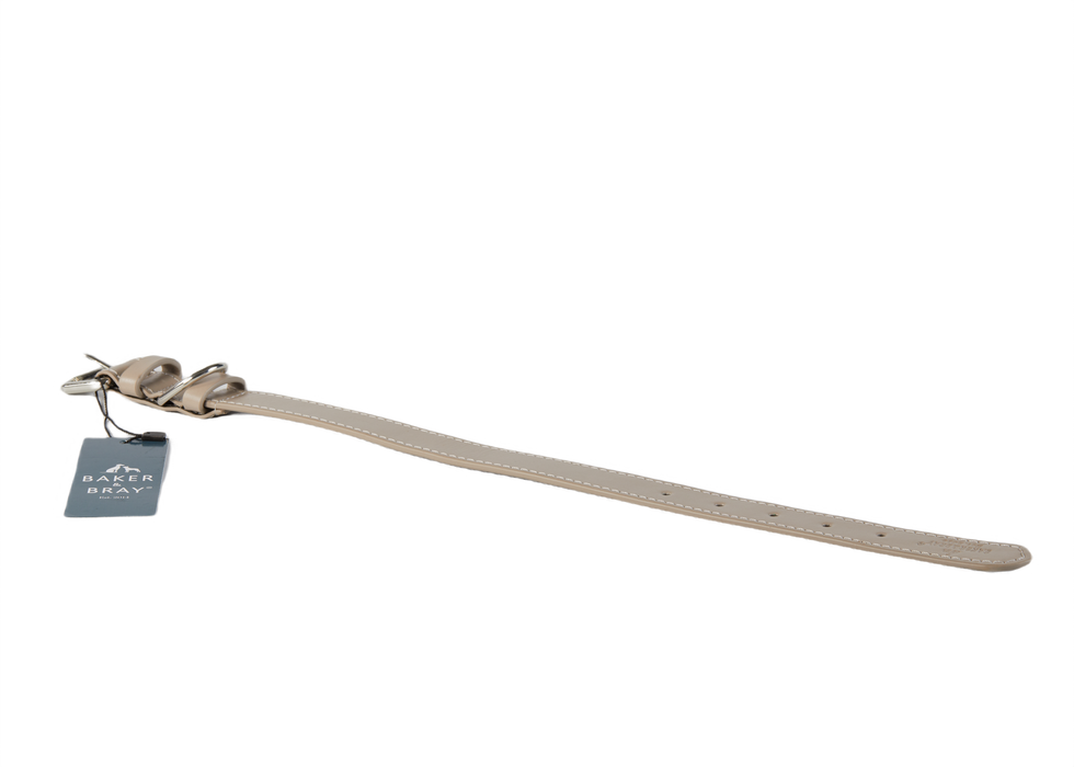 Eco Friendly Leather Dog Collar, Ash