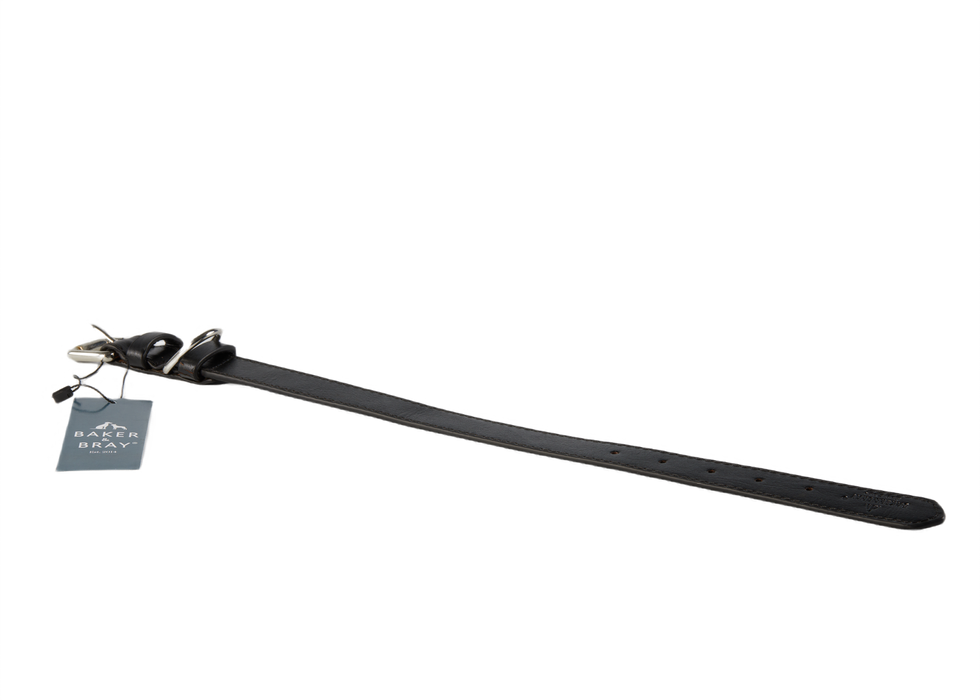 Eco Friendly Leather Dog Collar, Black