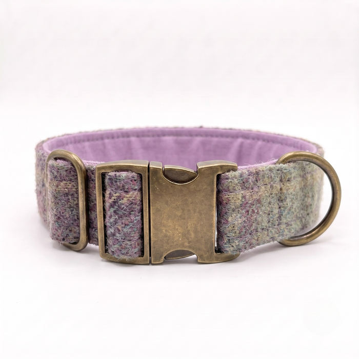 Extra Wide 38mm - Abraham Moon Kincraig Heather Dog Collar