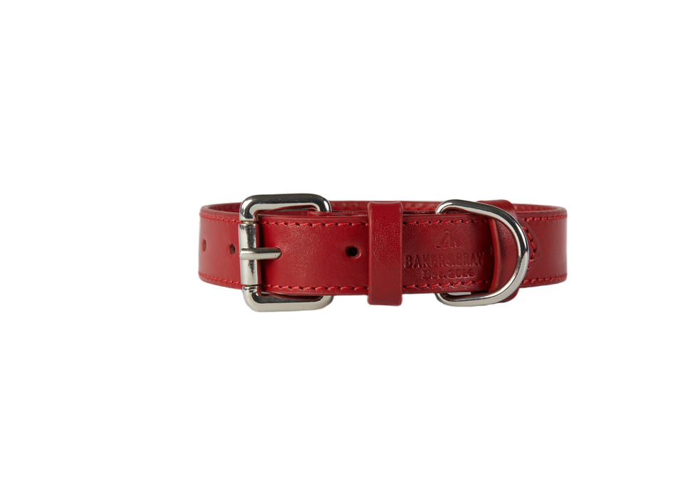 Eco Friendly Leather Dog Collar, Rose