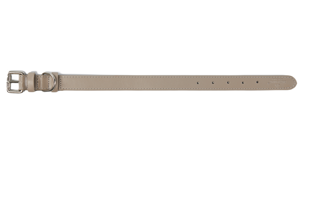 Eco Friendly Leather Dog Collar, Ash