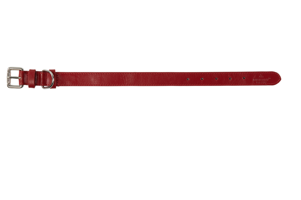 Eco Friendly Leather Dog Collar, Rose