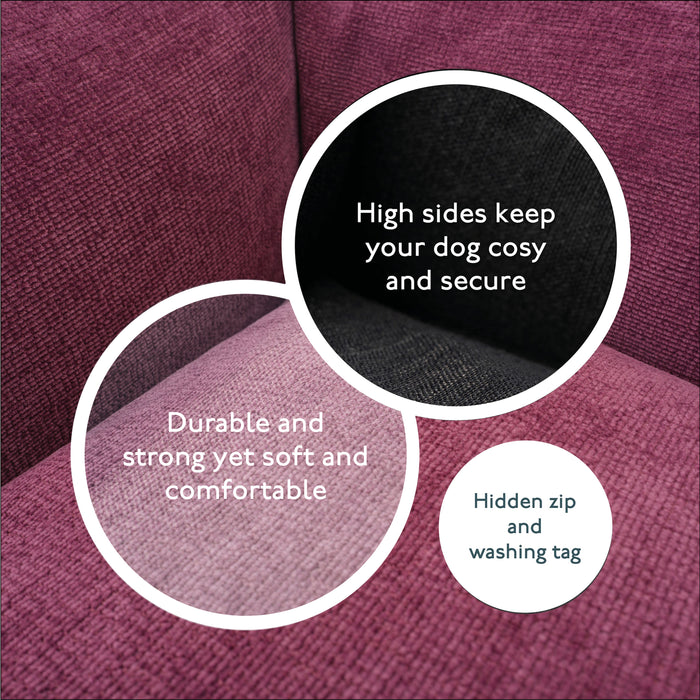 The Ultimate - Eco Friendly Orthopaedic Luxury Dog Bed, Rhubarb Red