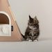 felt teepee cat bed- Tan