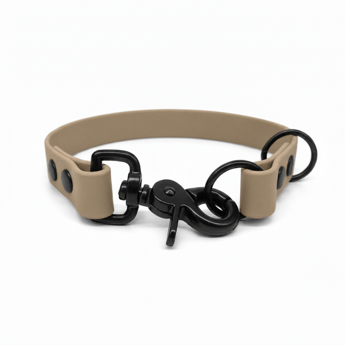 Beige Waterproof Biothane Slip Dog Collar