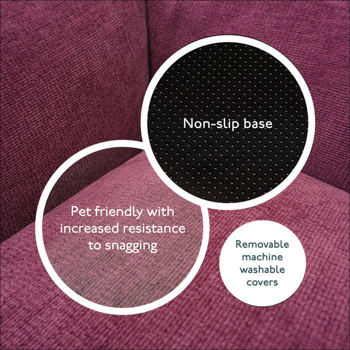 The Ultimate - Eco Friendly Orthopaedic Luxury Dog Bed, Rhubarb Red