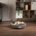 Thermal Self Heating Ring Cat Bed - Grey - Pet Prestige UK