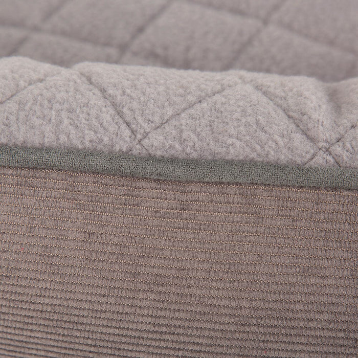 Thermal Self Heating Ring Cat Bed - Grey - Pet Prestige UK