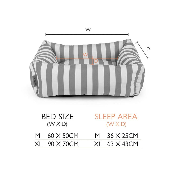 Scruffs® Amalfi Striped Box Bed - Yellow