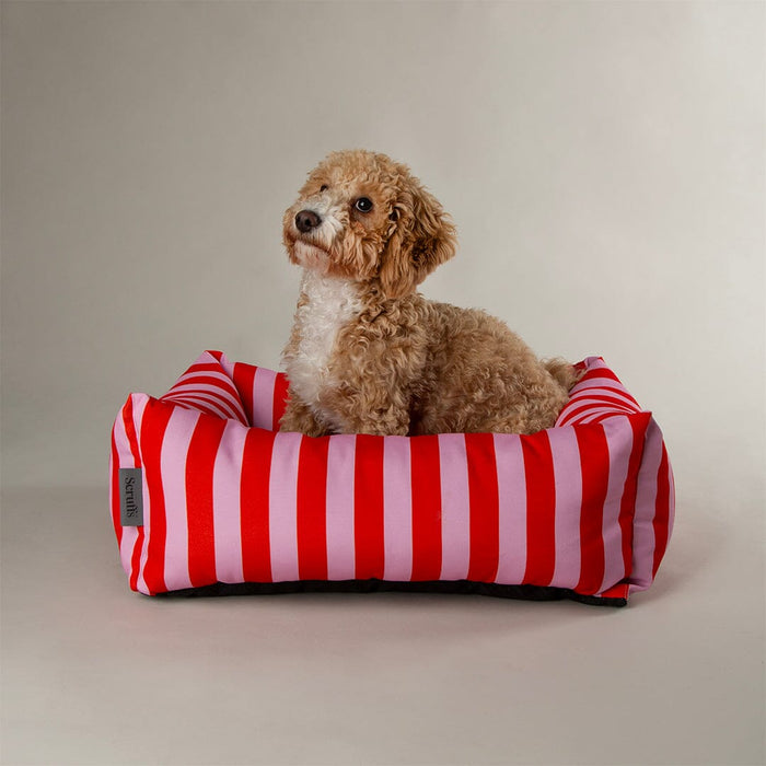 Scruffs® Amalfi Striped Box Bed - Pink