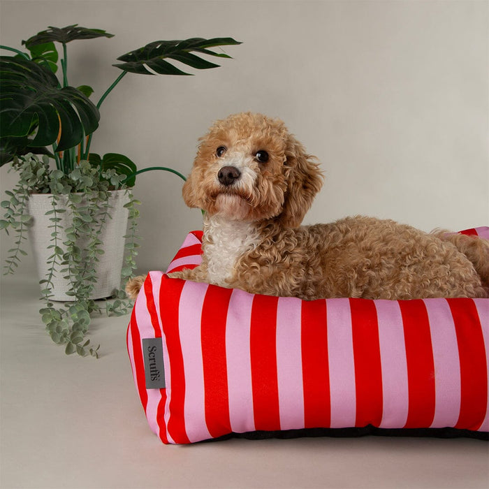 Scruffs® Amalfi Striped Box Bed - Pink