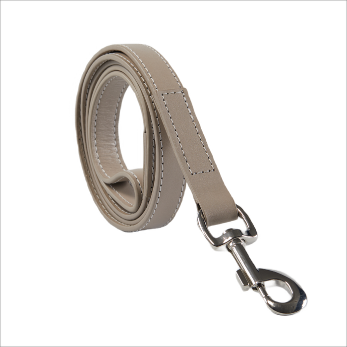 Eco Friendly Leather Dog Lead, Ash