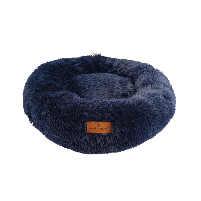 The Donut - Eco Friendly Luxury Calming Donut Dog Bed, Navy