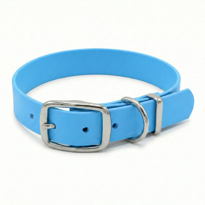Baby Blue Waterproof Biothane Buckle Dog Collar