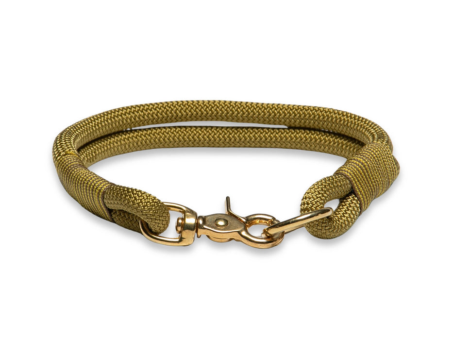 Golden Treasure Handmade Rope Dog Collar with whipping