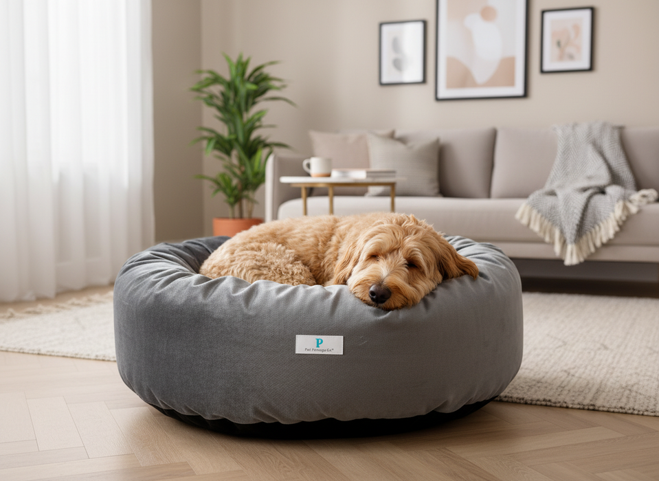 Prestige Natural Oatmeal Nest Round Dog Bed - Dog Bed