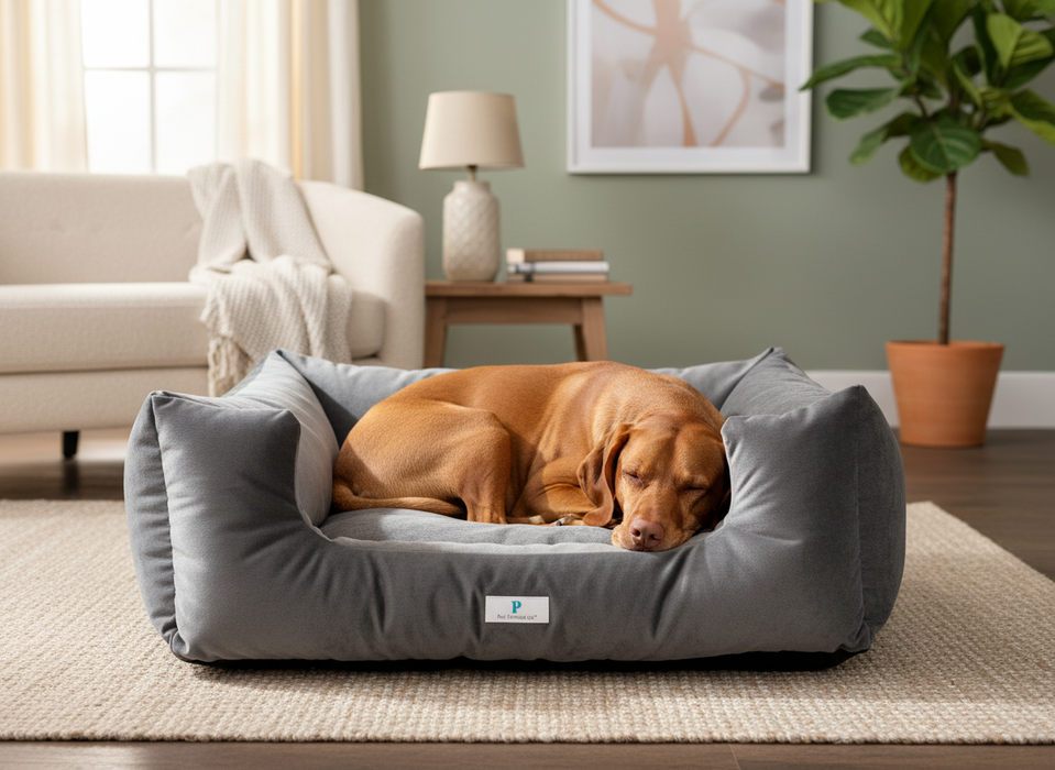 Prestige Cosmic Grey Lounger Luxury Dog Bed for Mid-to-Large Dogs - Dog Bed