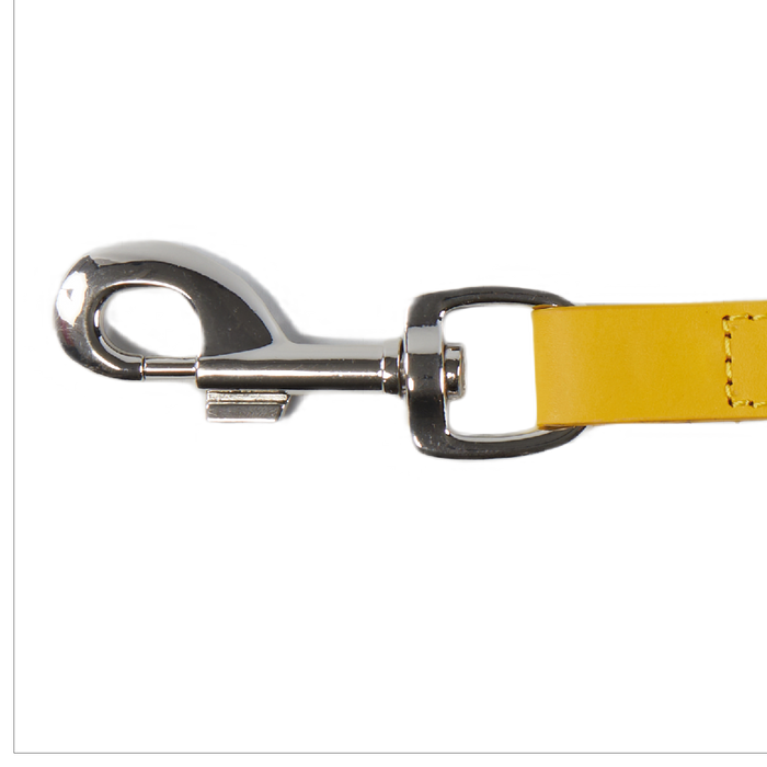 Eco Friendly Leather Dog Lead, Lemon