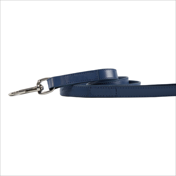 Eco Friendly Leather Dog Lead, Navy