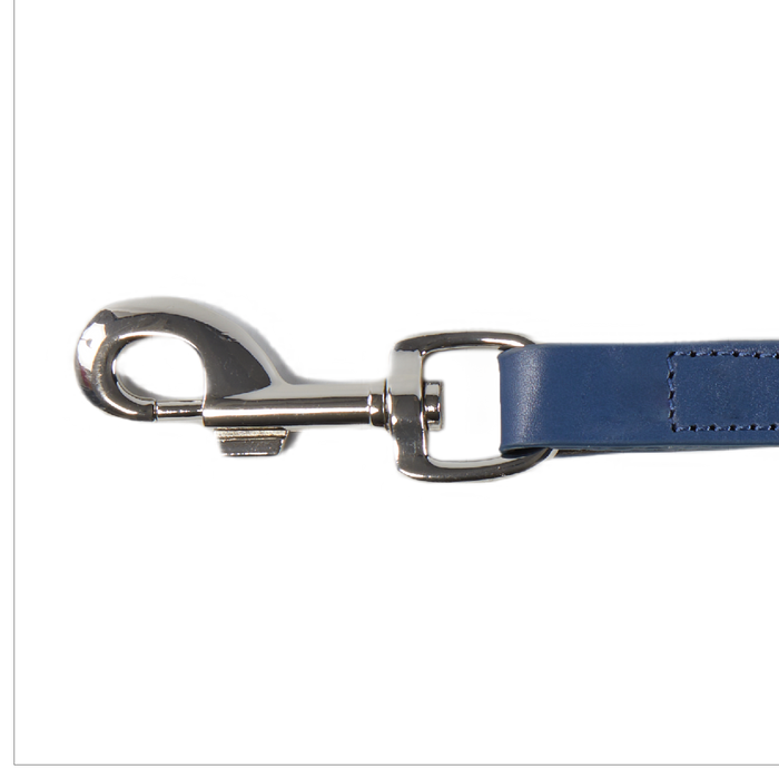 Eco Friendly Leather Dog Lead, Navy