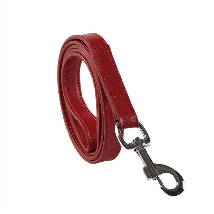 Eco Friendly Leather Dog Lead, Rose