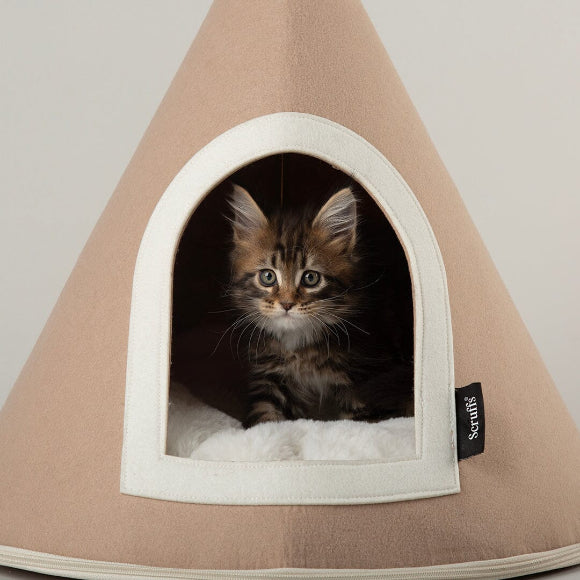 Scruffs Stockholm Felt Cone Cat Bed -Cat Bed