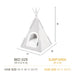 felt teepee cat bed- Tan
