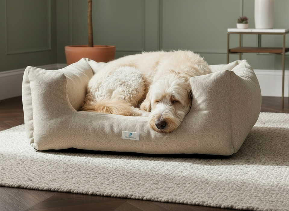 Prestige Cosmic Grey Lounger Luxury Dog Bed for Mid-to-Large Dogs - Dog Bed
