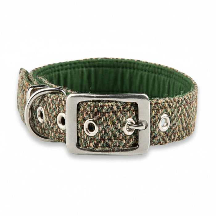 Totally Traditional Herringbone - Buckle Fastening Luxury Harris Tweed Dog Collar