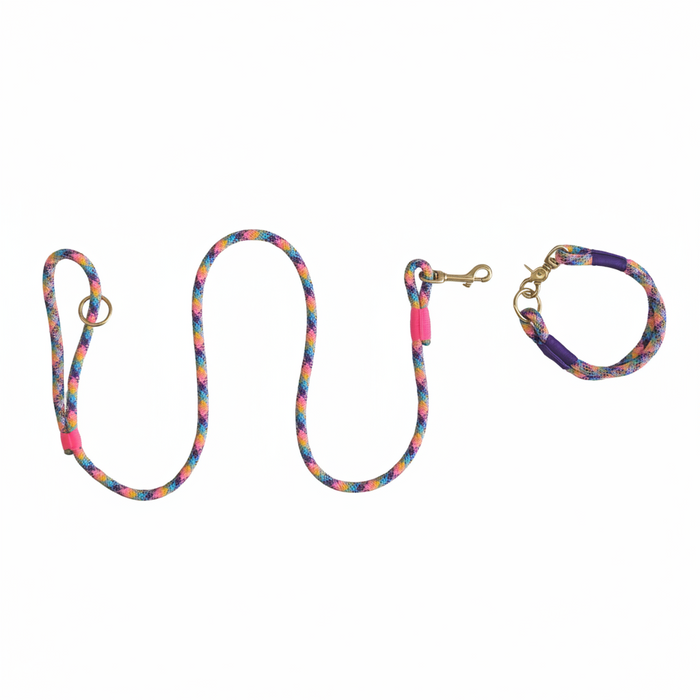 Dolomite Handmade Rope Dog Collar with whipping