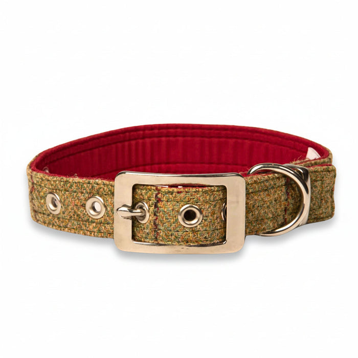 Yorkshire Tweed - Buckle Fastening Luxury Tweed Dog Collar