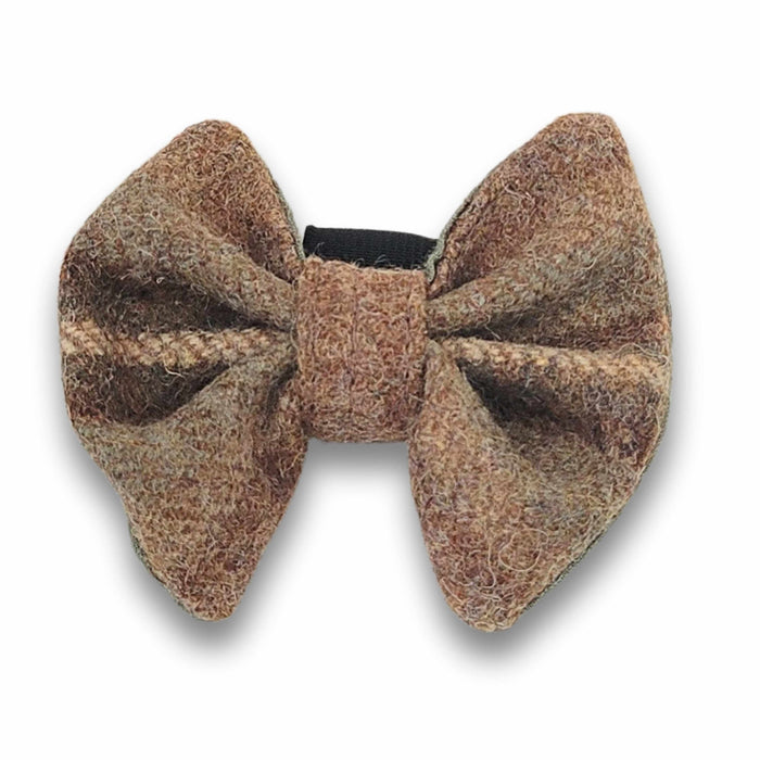 Abraham Moon Ingleton Natural Luxury Dog Bow Tie