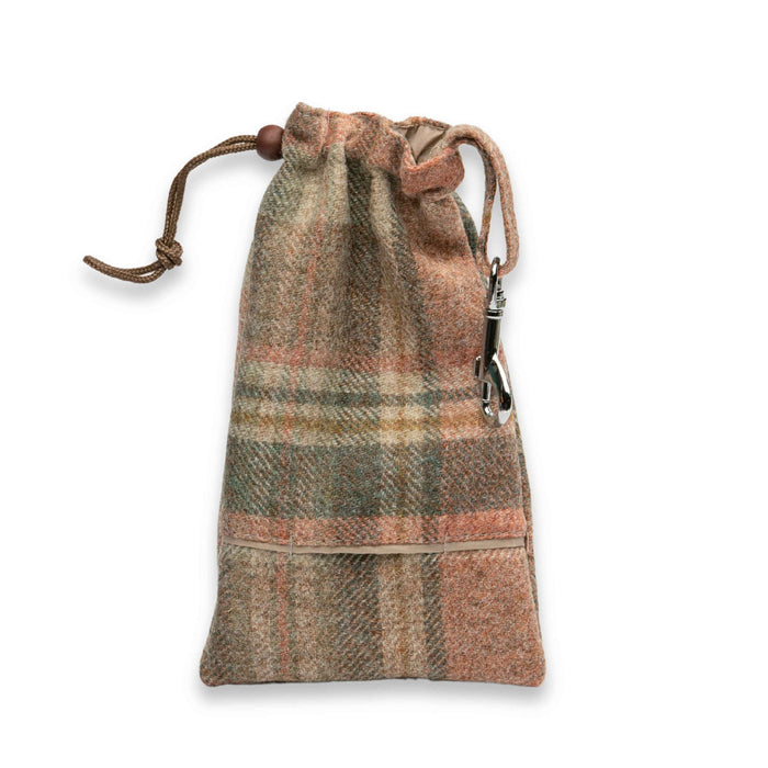 Abraham Moon Glen Coe Terracotta Treat Bag With Built-In Poop Bag Dispenser