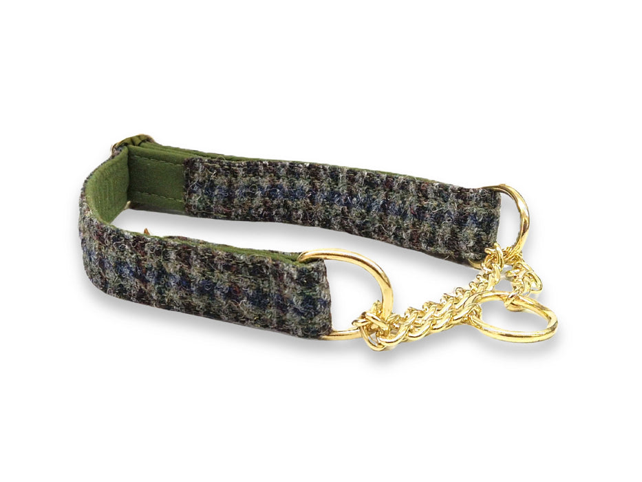 Autumn Houndstooth - Martingale / Half Choke Luxury Dog Collar