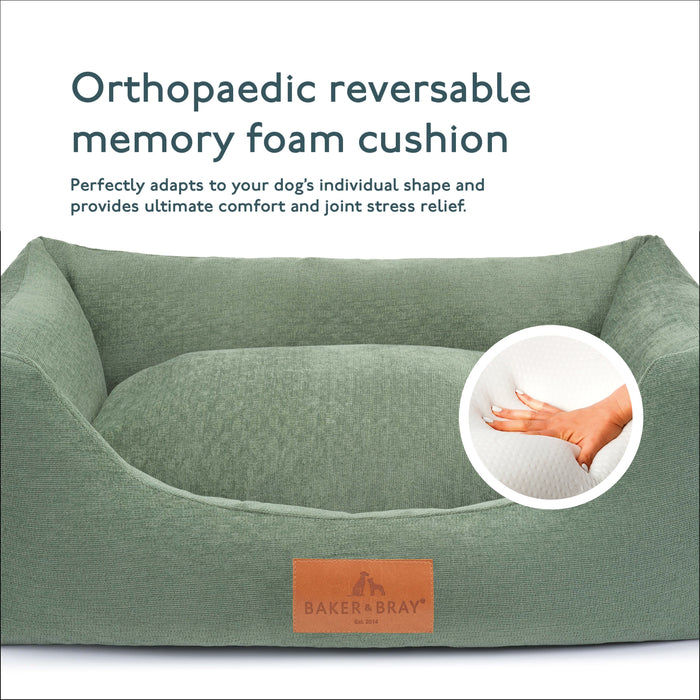 The Ultimate - Eco Friendly Orthopaedic Luxury Dog Bed, Sage Green