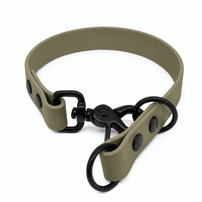 Olive Waterproof Biothane Slip Dog Collar