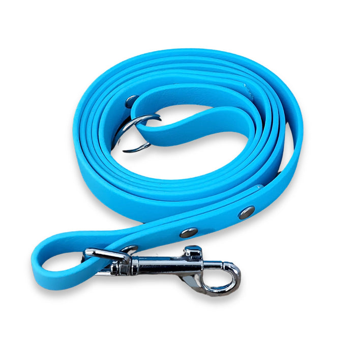 Baby Blue Waterproof Biothane Dog Lead