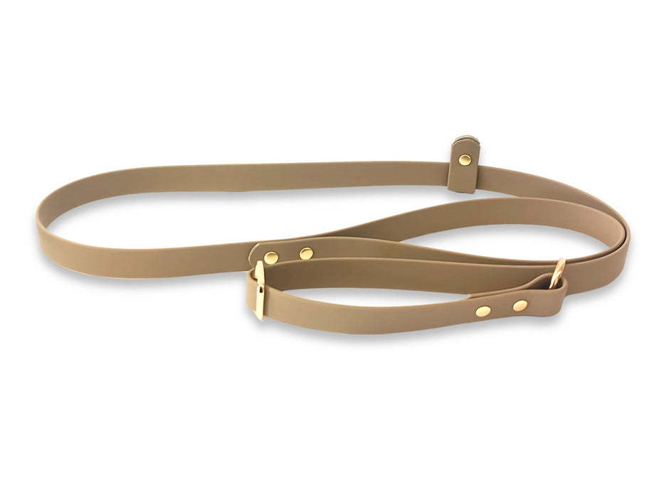 Beige Waterproof Biothane Dog Slip Lead
