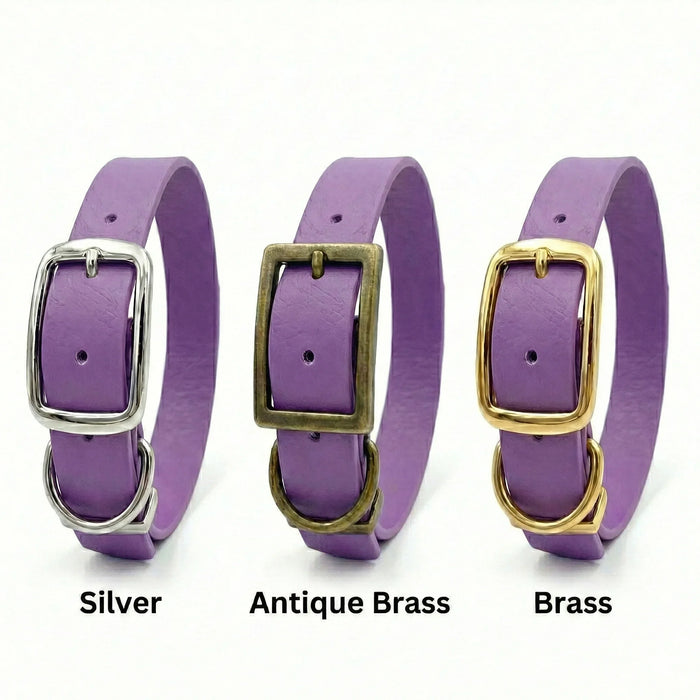 Amethyst Waterproof Biothane Buckle Dog Collar