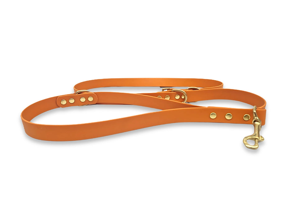 Burnt Orange Waterproof / Biothane Dog Training Lead