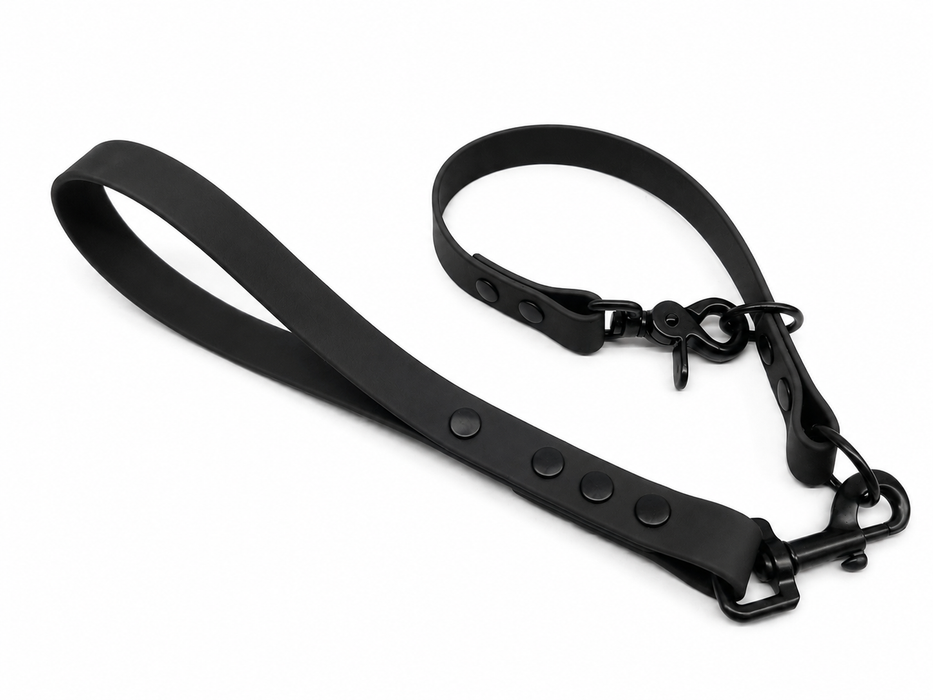Black Waterproof Biothane Slip Dog Collar