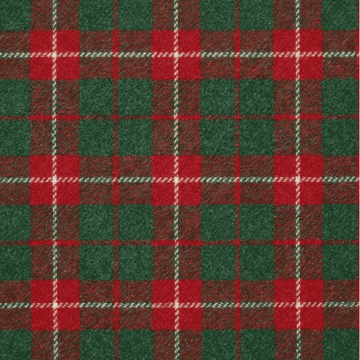 Christmas Check Harris Tweed Dog Collar