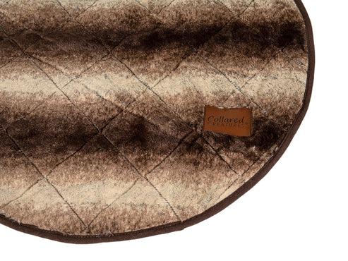 Collared Creatures - Luxury Brown Faux Fur Cave Bed Dog Blanket