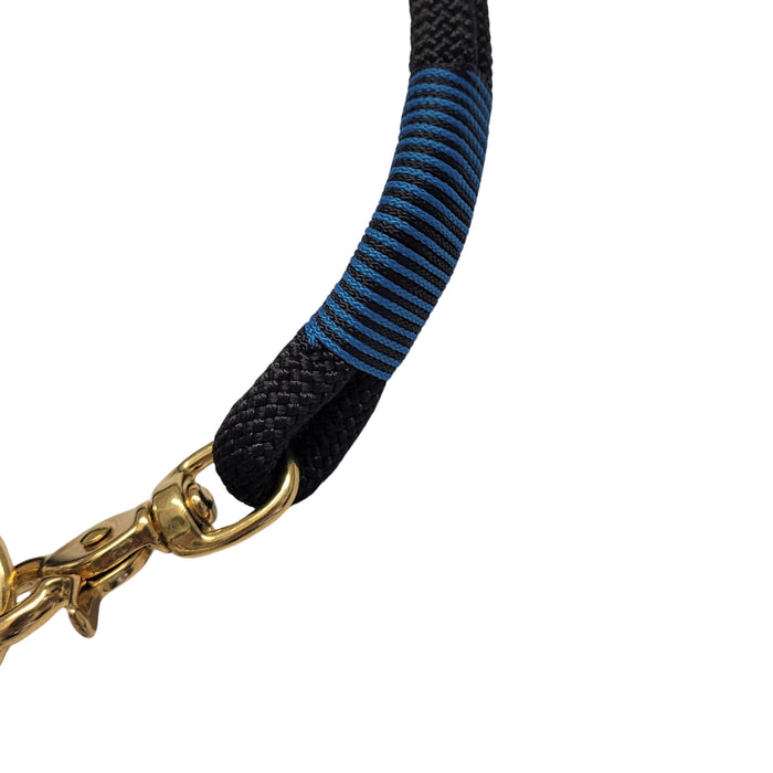 Black Handmade Rope Dog Collar with whipping